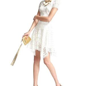NWOT ANTHROPOLOGIE SHOSHANNA LAGUNA SHORT SLEEVE LACE HANDKERCHIEF DRESS
